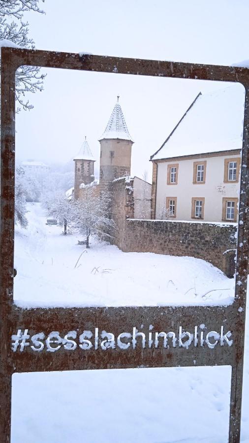 Ferienwohnung Sesslach Altstadt Bagian luar foto